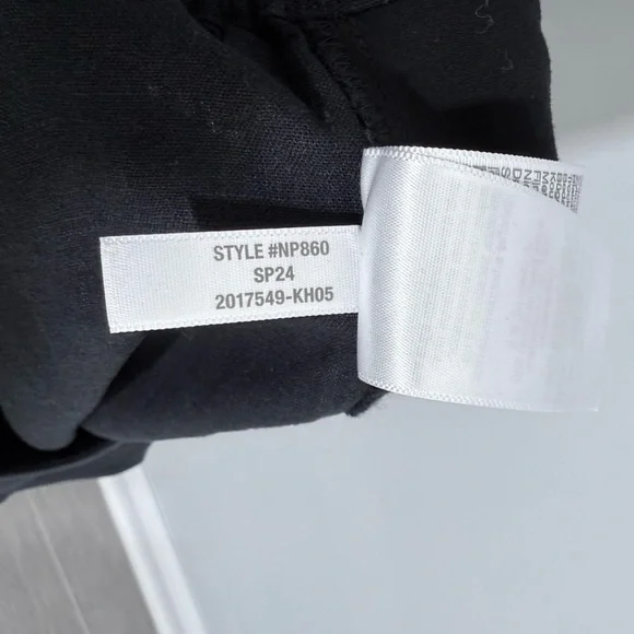 Madewell Petite Pull-On Straight Crop Pants in Linen Blend Black 10 P NP860 Boho - Picture 11 of 14